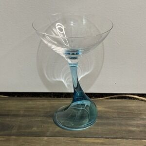 Vintage Bombay Sapphire Stem Martini/‎ Cocktail Glass